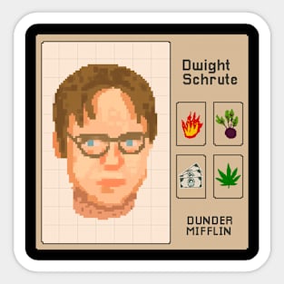 Dwight Schrute pixel Sticker